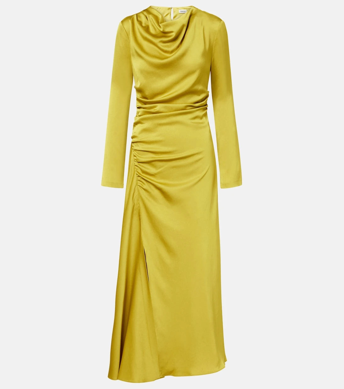 Simkhai - Odessa draped gathered satin midi dress