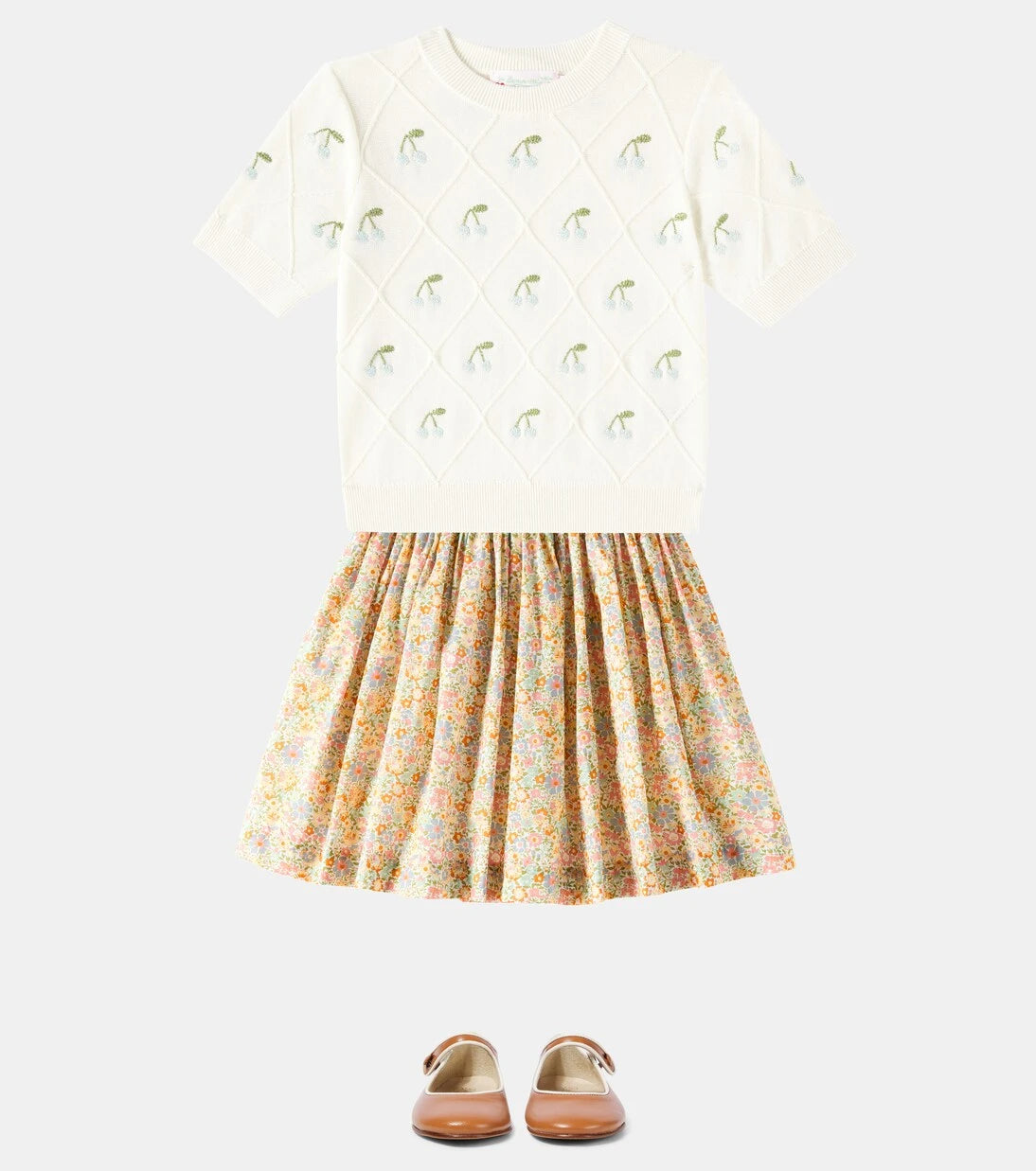 Bonpoint - Suzon floral cotton skirt