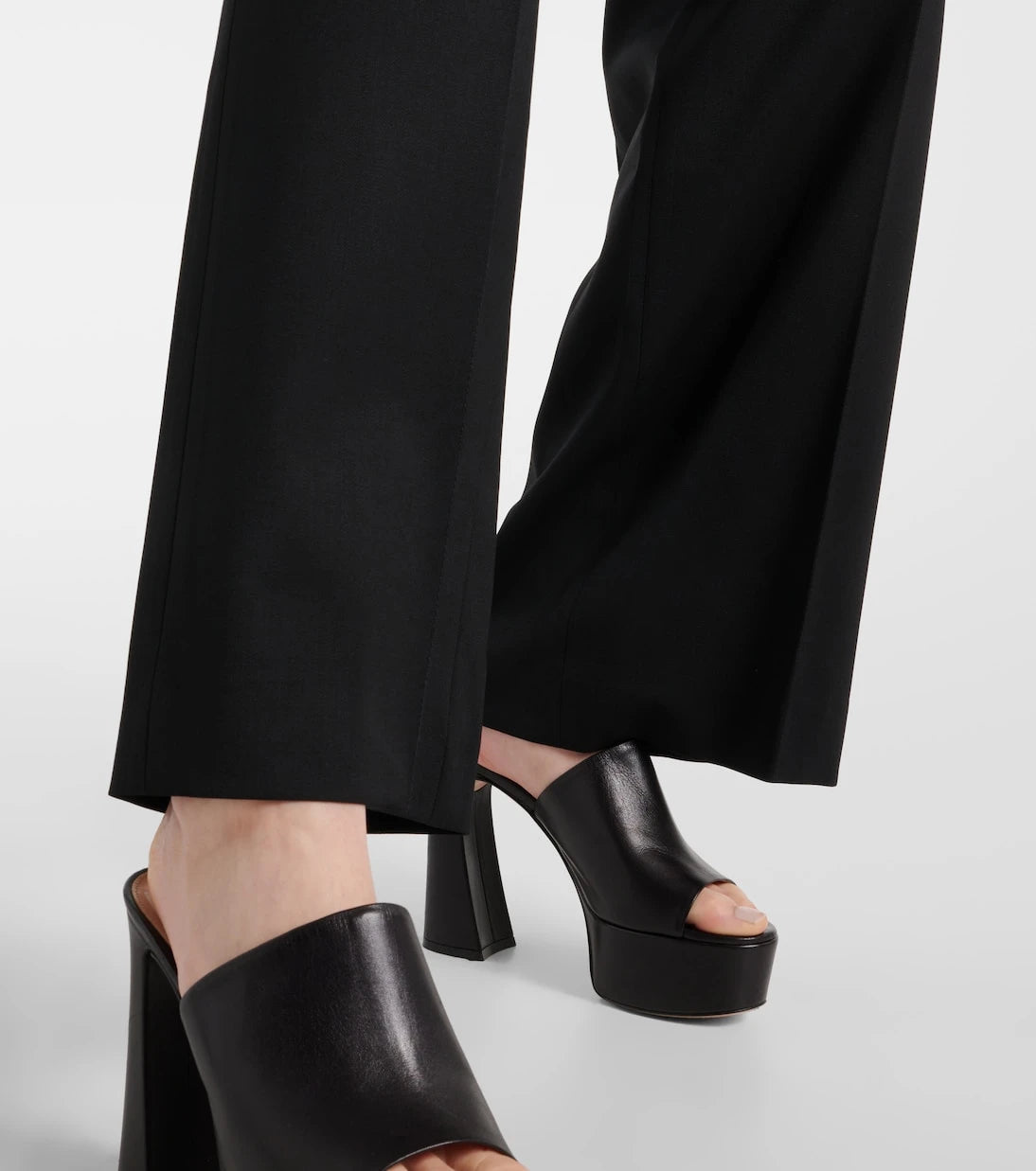 Patou - Mid-rise wool-blend straight pants