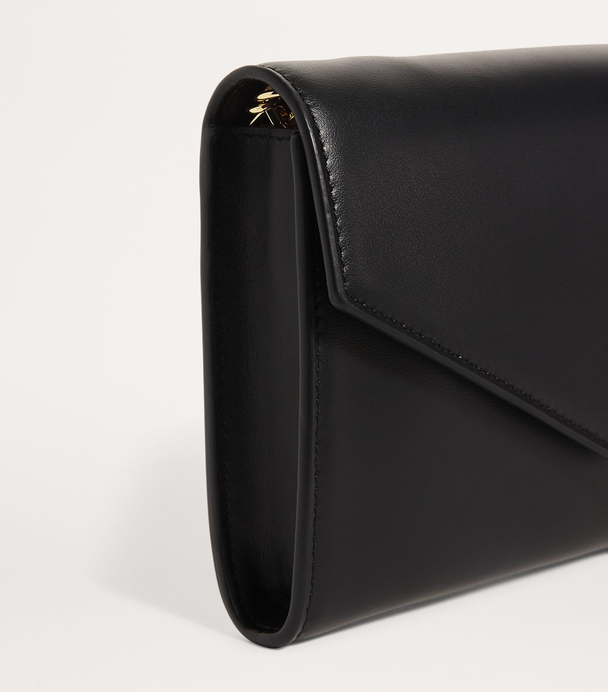 Harrods Black Leather Chain Wallet