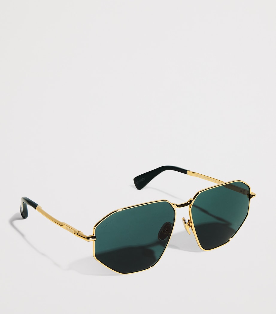 Blue Metal Sunglasses
