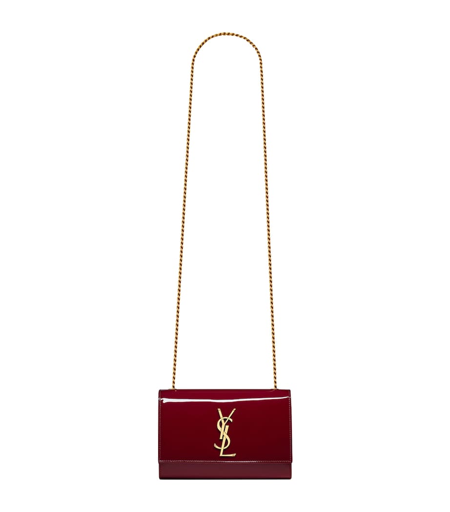 Saint Laurent Red Small Leather Kate Cross-Body Bag
