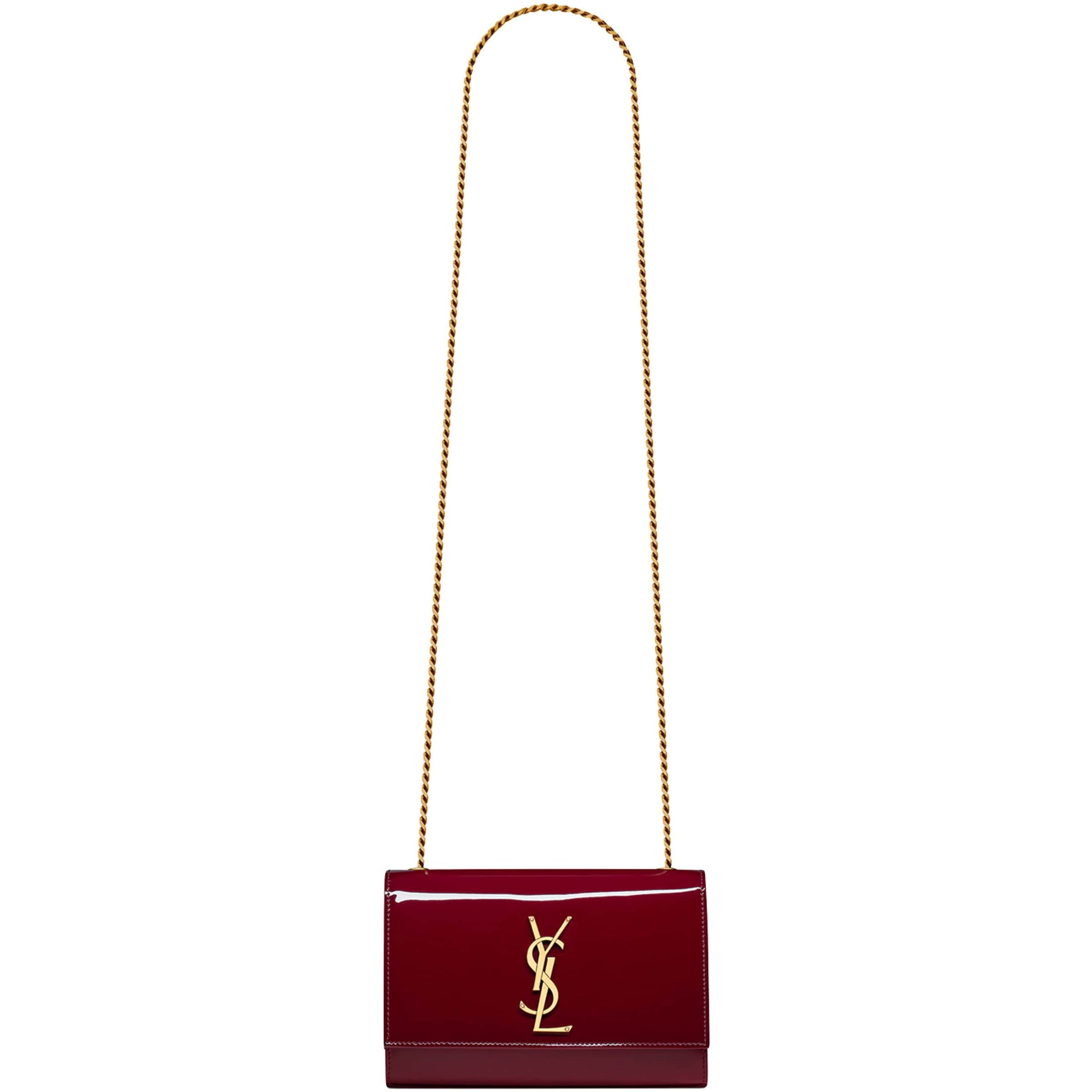 Red Small Leather Kate Cross-Body Bag