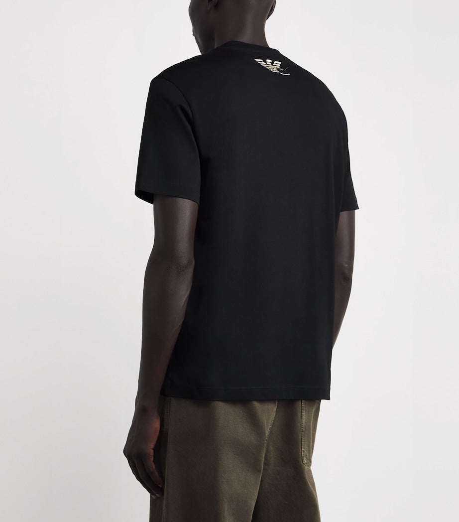 Cotton Card Print T-Shirt