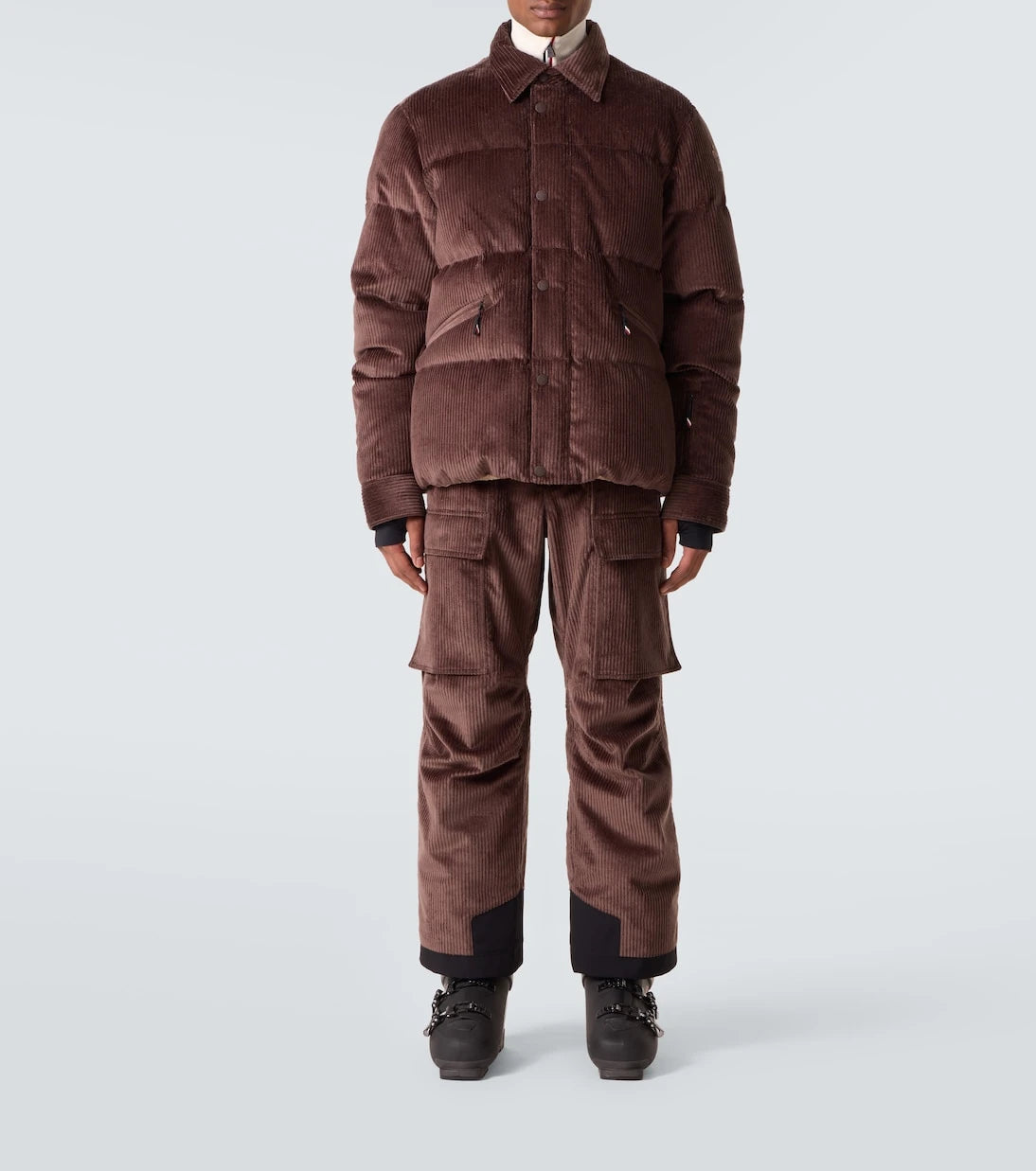Moncler Grenoble - Elgon cotton corduroy down ski jacket