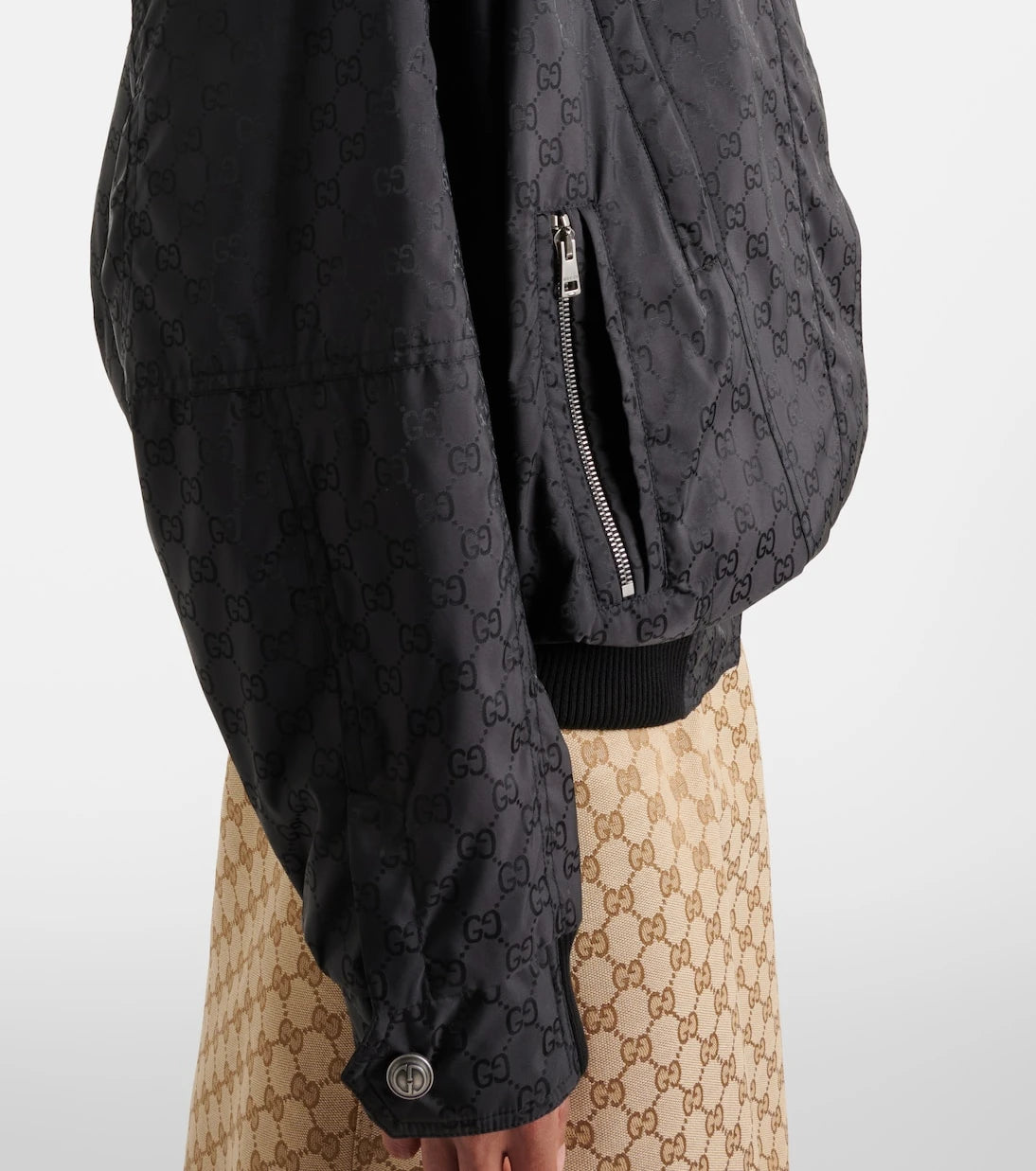 Gucci - GG cotton-trimmed jacket