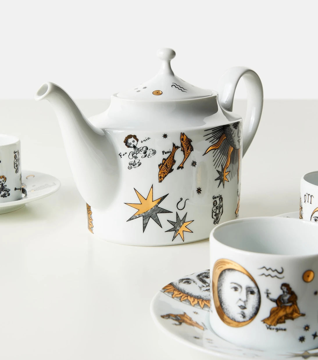 Fornasetti - Astronomici porcelain teapot