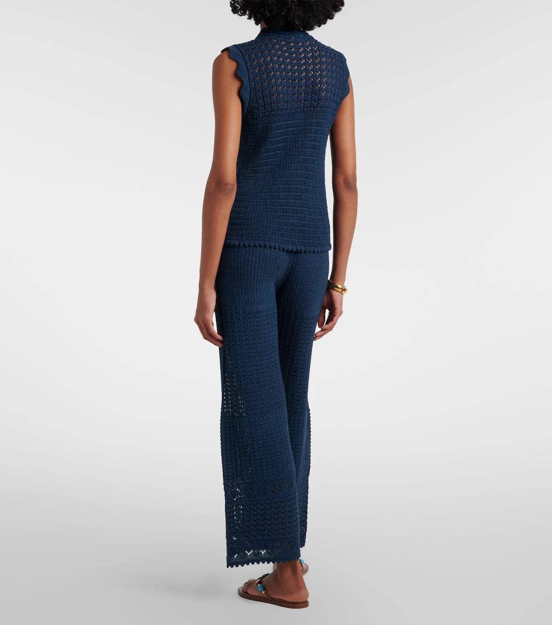 Eres - Emblème open-knit straight pants