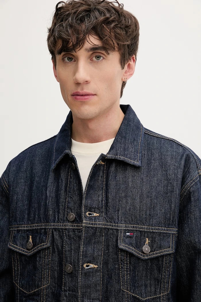 Tommy Jeans яке тип риза мъжко от деним