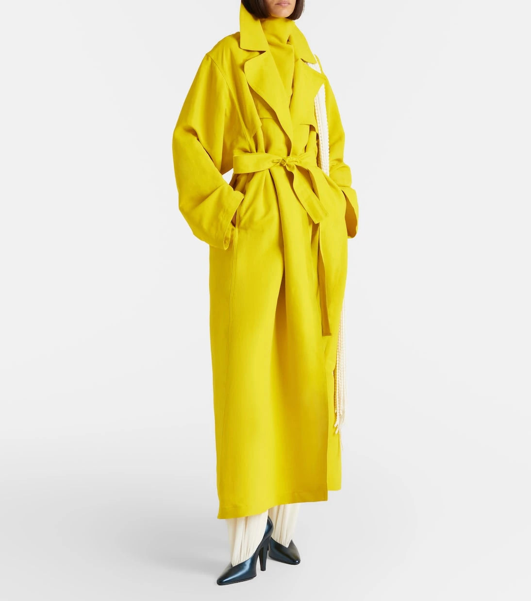 Alaïa - Büyük beden poplin trençkot