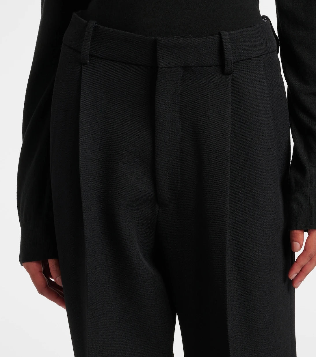 Victoria Beckham - High-rise virgin wool straight pants