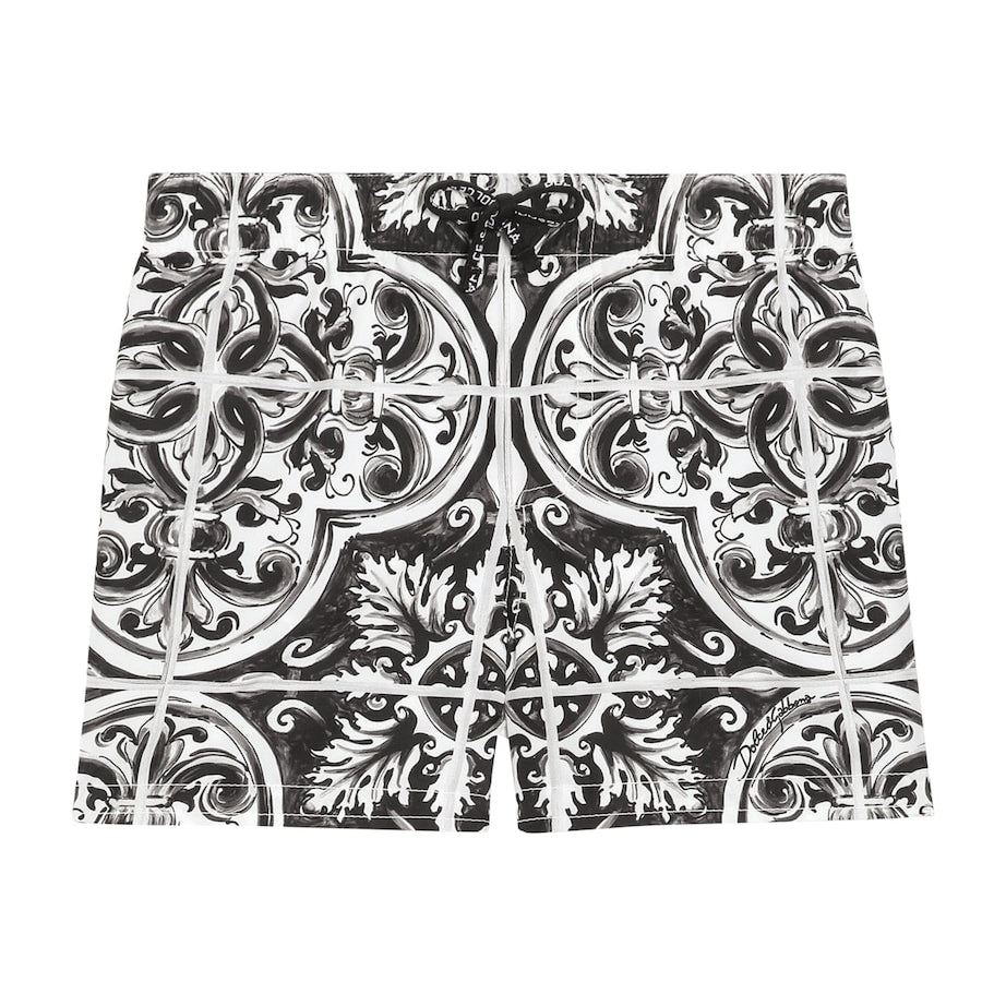 Dolce & Gabbana Kids Majolica Print Swim Shorts (3-36 Months)