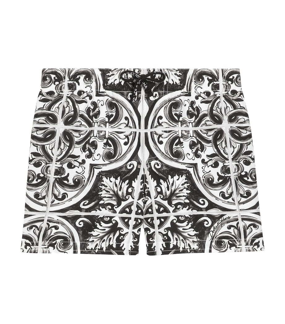 Dolce & Gabbana Kids Majolica Print Swim Shorts (3-36 Months)