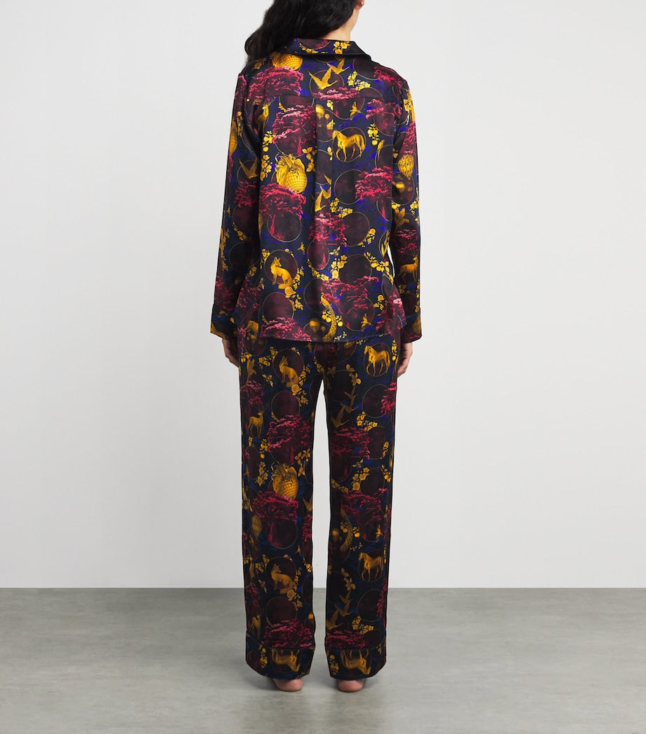 Ivory Silk Toile Pyjama Set