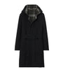 Burberry Wool Reversible Hooded Wrap Coat