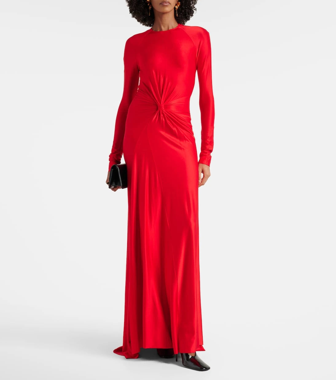 Victoria Beckham - Gathered jersey maxi dress