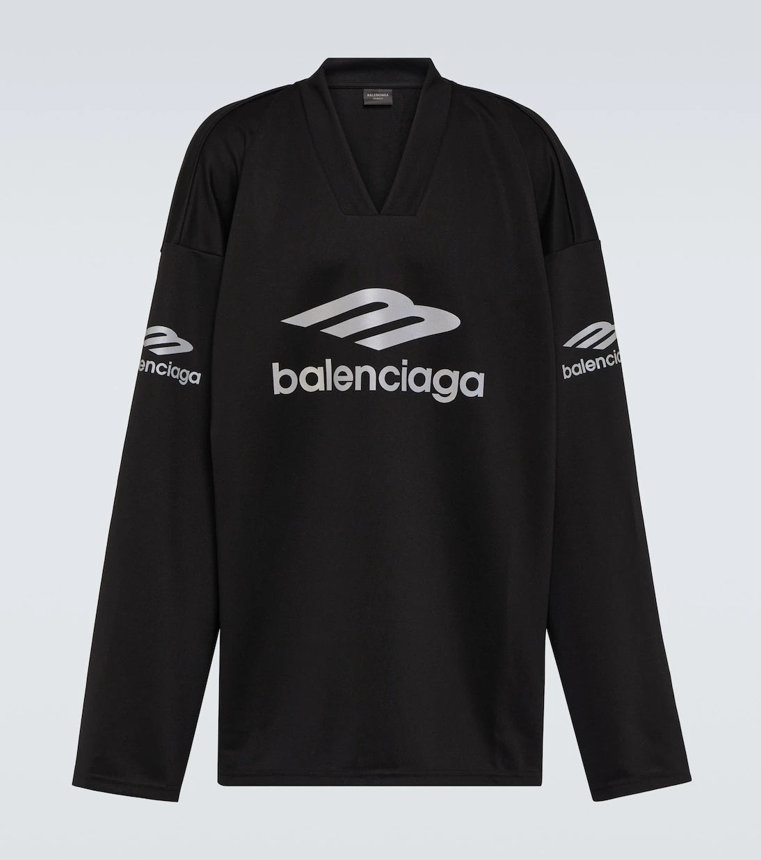 Balenciaga - بلوزة أيقونة الرياضة 3B كبيرة الحجم