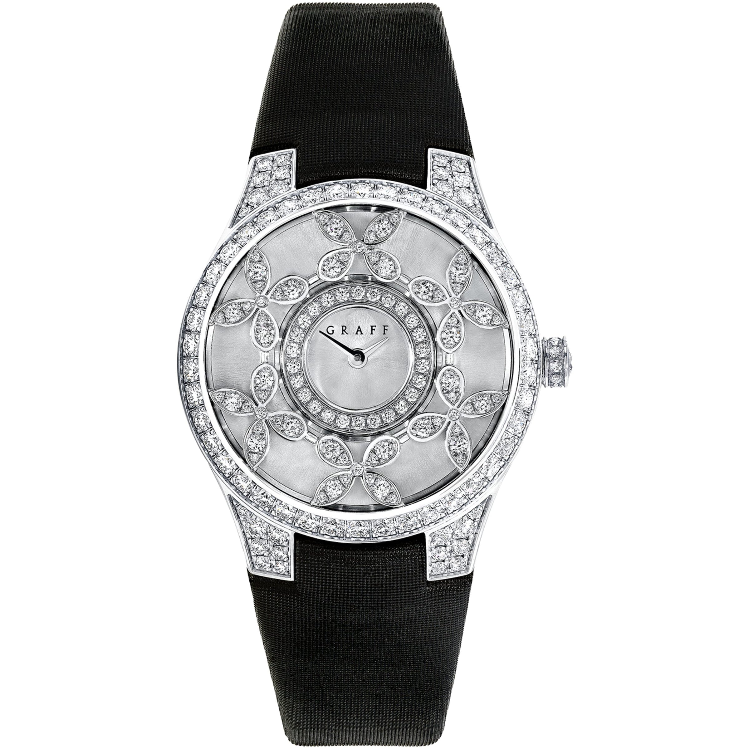 Graff Platinum and Diamond Classic Butterfly Watch 28mm