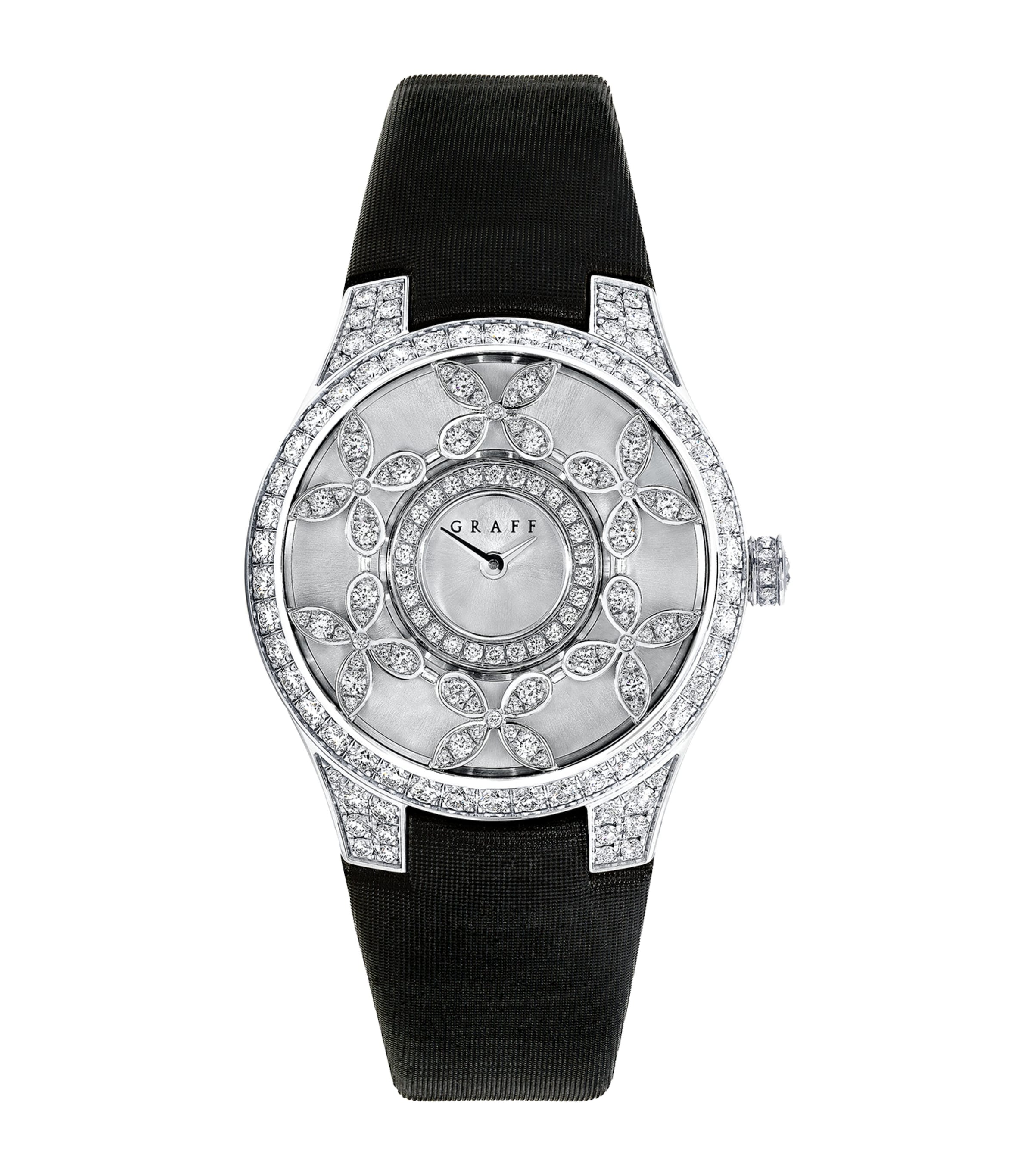 Graff Platinum and Diamond Classic Butterfly Watch 28mm