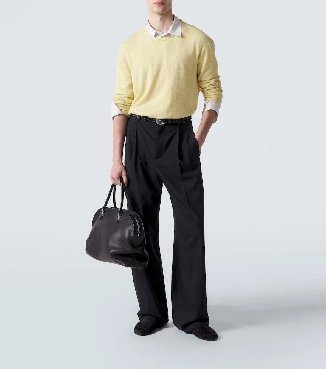 The Row - Agnes 16 leather top-handle bag