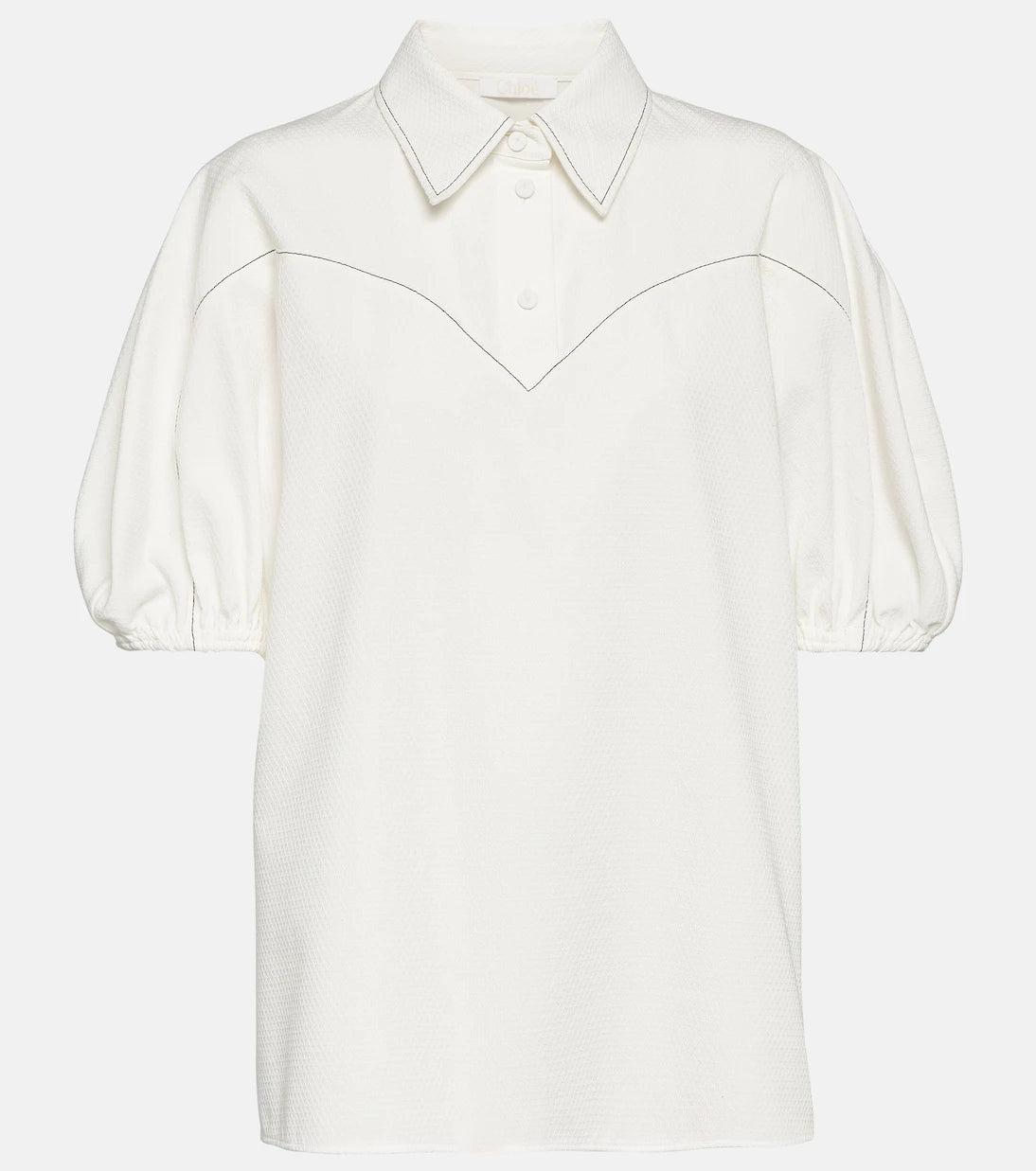 Chloé - Puff-sleeve cotton blouse