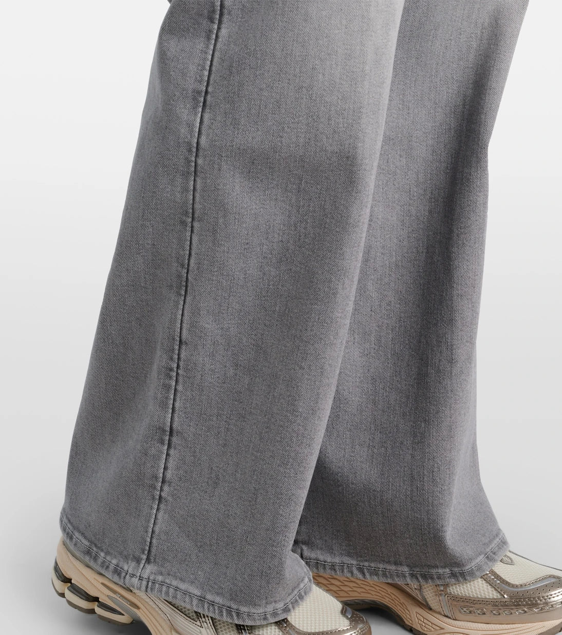 7 For All Mankind - بنطلون جينز لوتا واسع الساق بخصر مرتفع