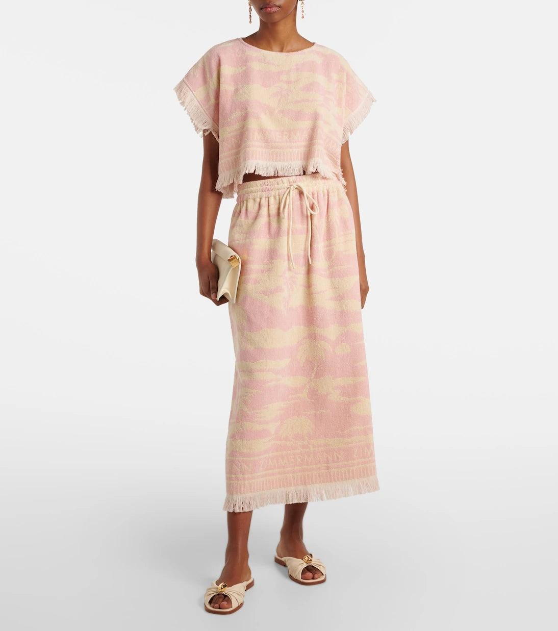 Zimmermann - Maxine pamuklu havlu crop top
