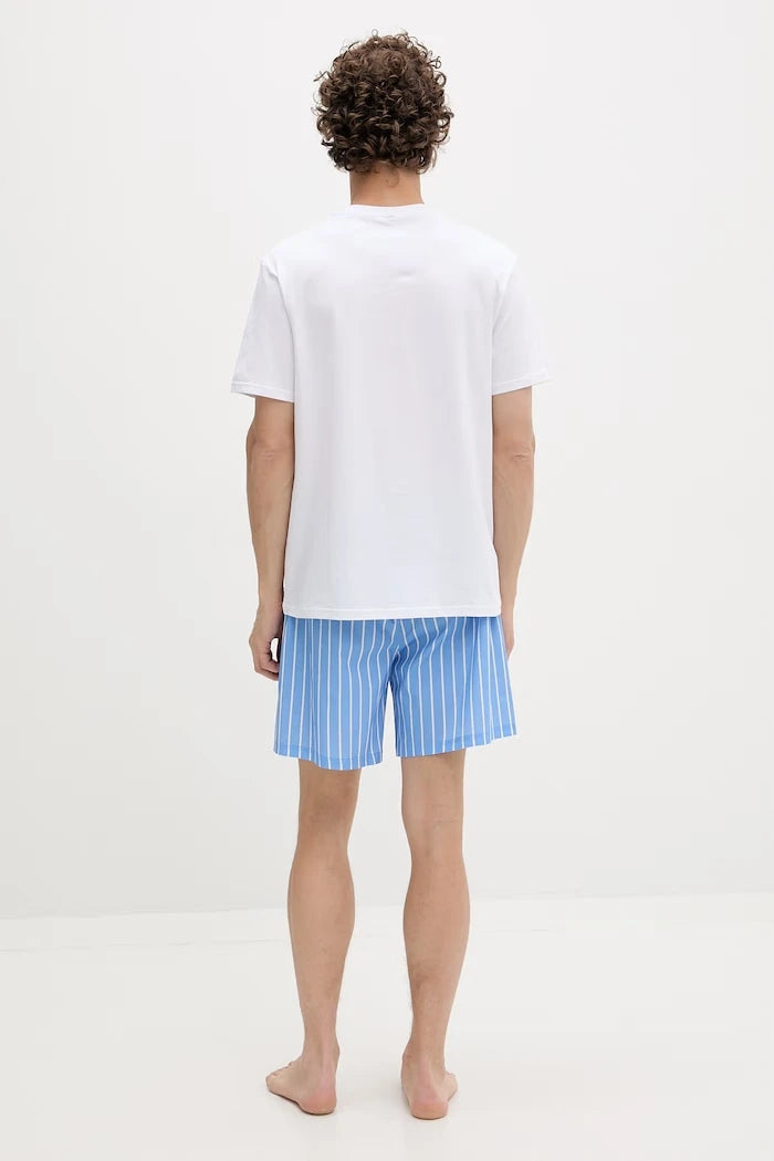 Karl Lagerfeld erkek pamuklu iki parçalı pijama