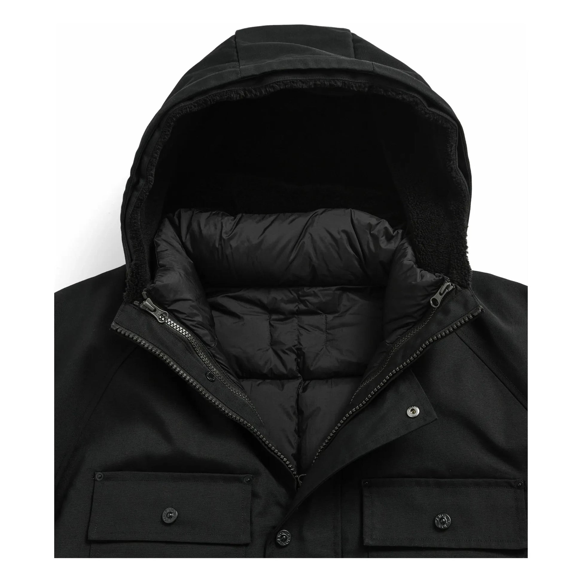 Taion - Volume Down Hooded Jacket  | Black