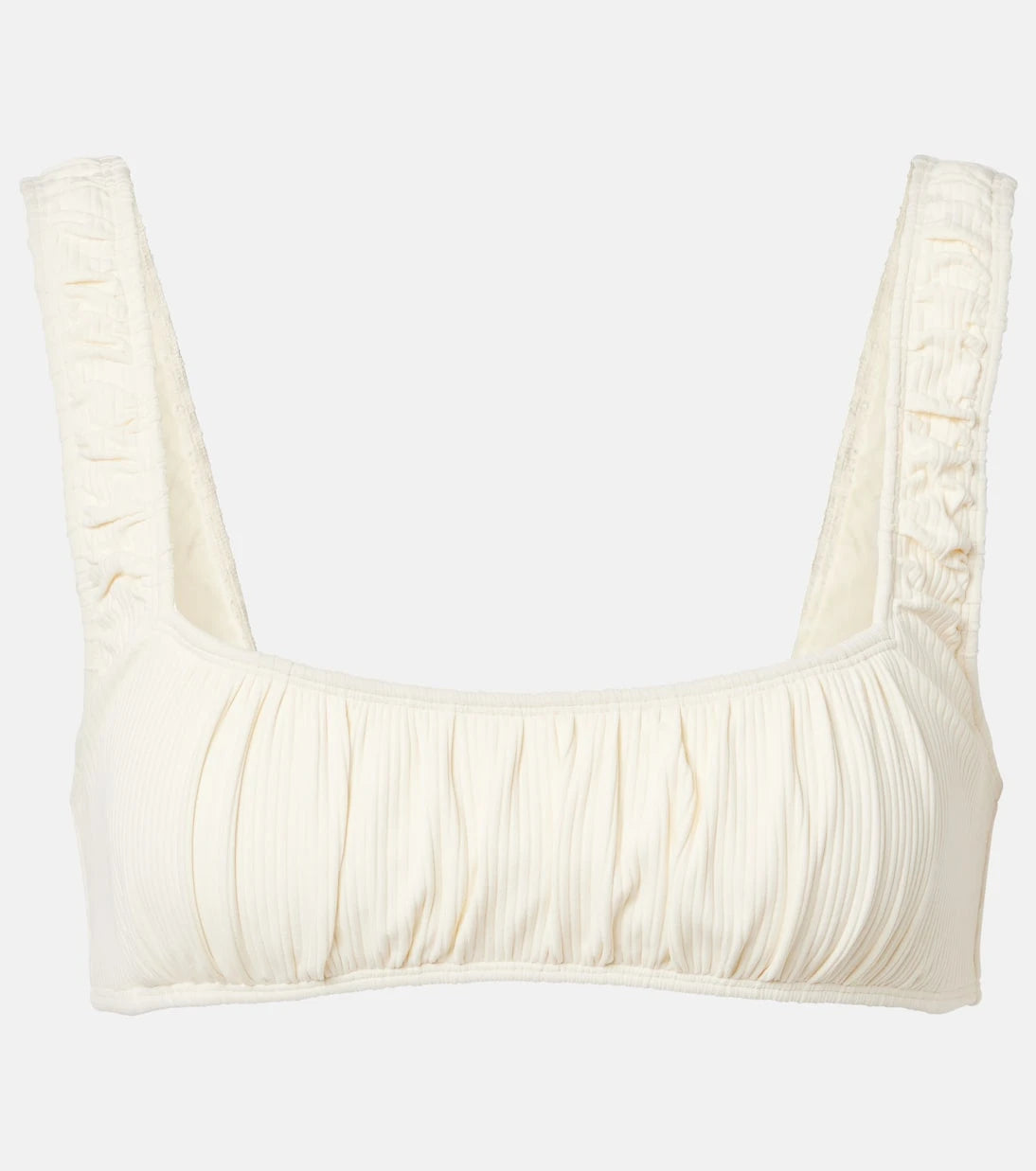 Montce - Zoe ribbed-knit bikini top