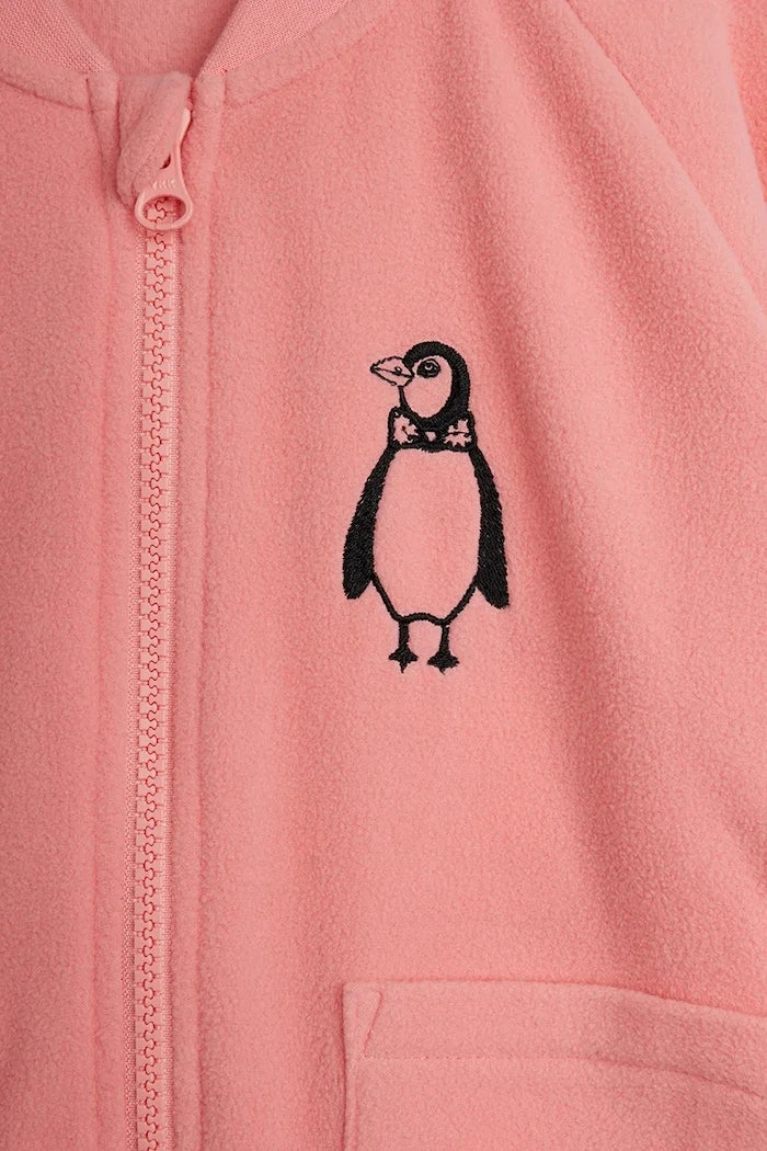 Çocuklar için fermuarlı polar Penguin sweatshirt