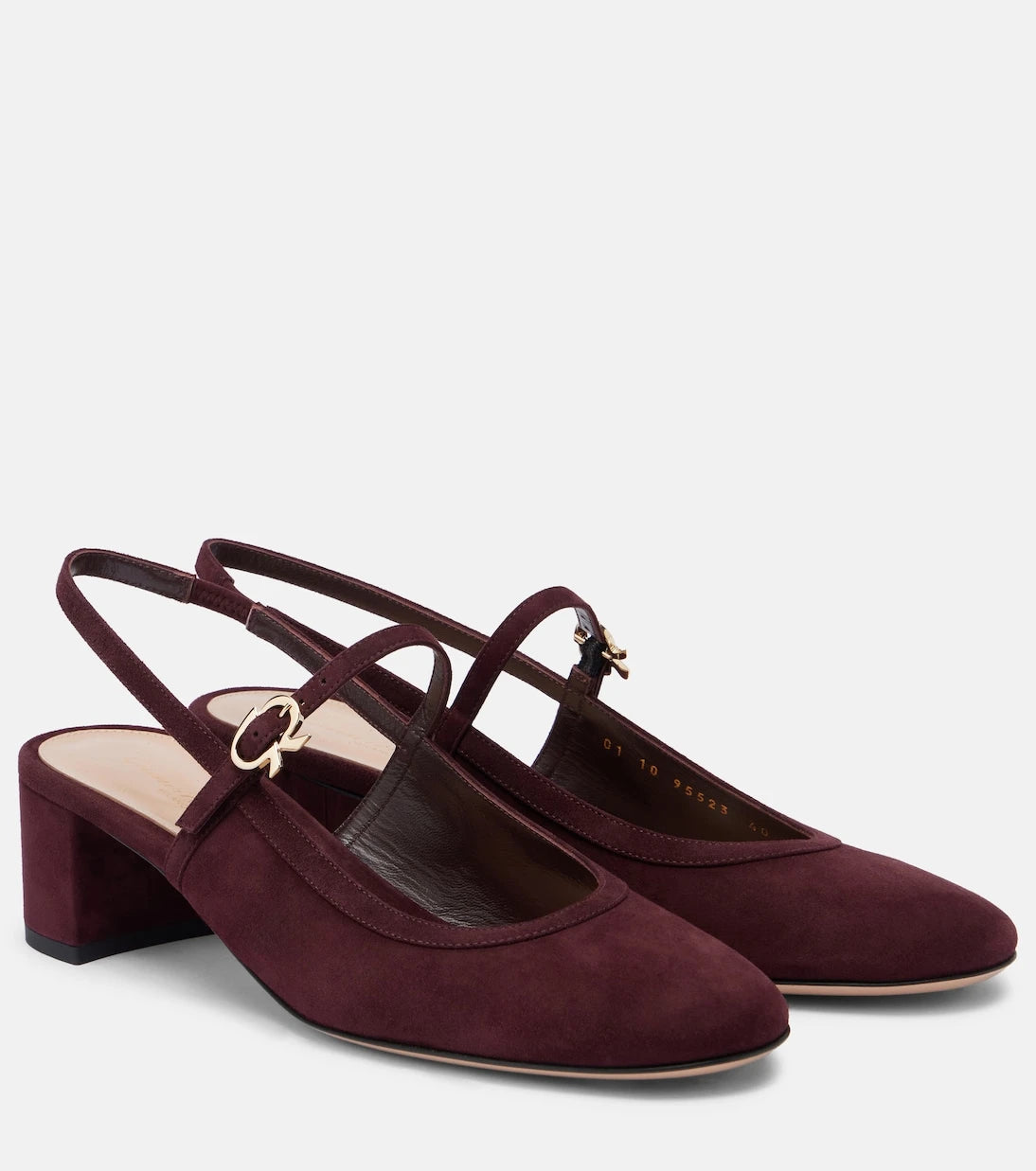 Gianvito Rossi - 45 suede slingback pumps