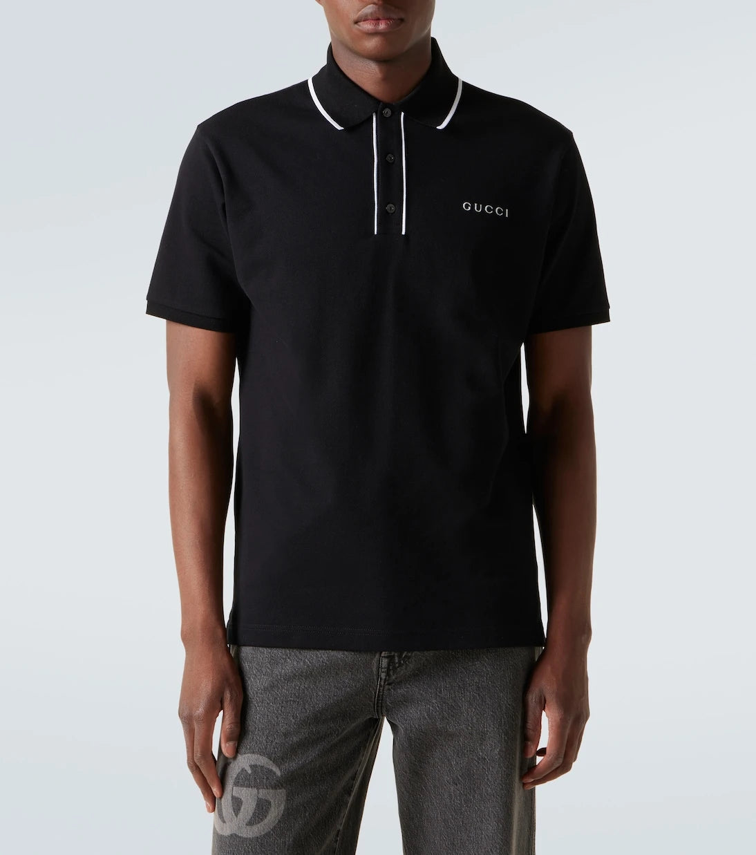 Gucci - Logo cotton-blend piqué polo shirt