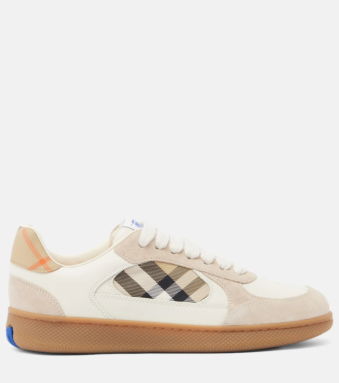 Burberry - Terrace leather and suede sneakers