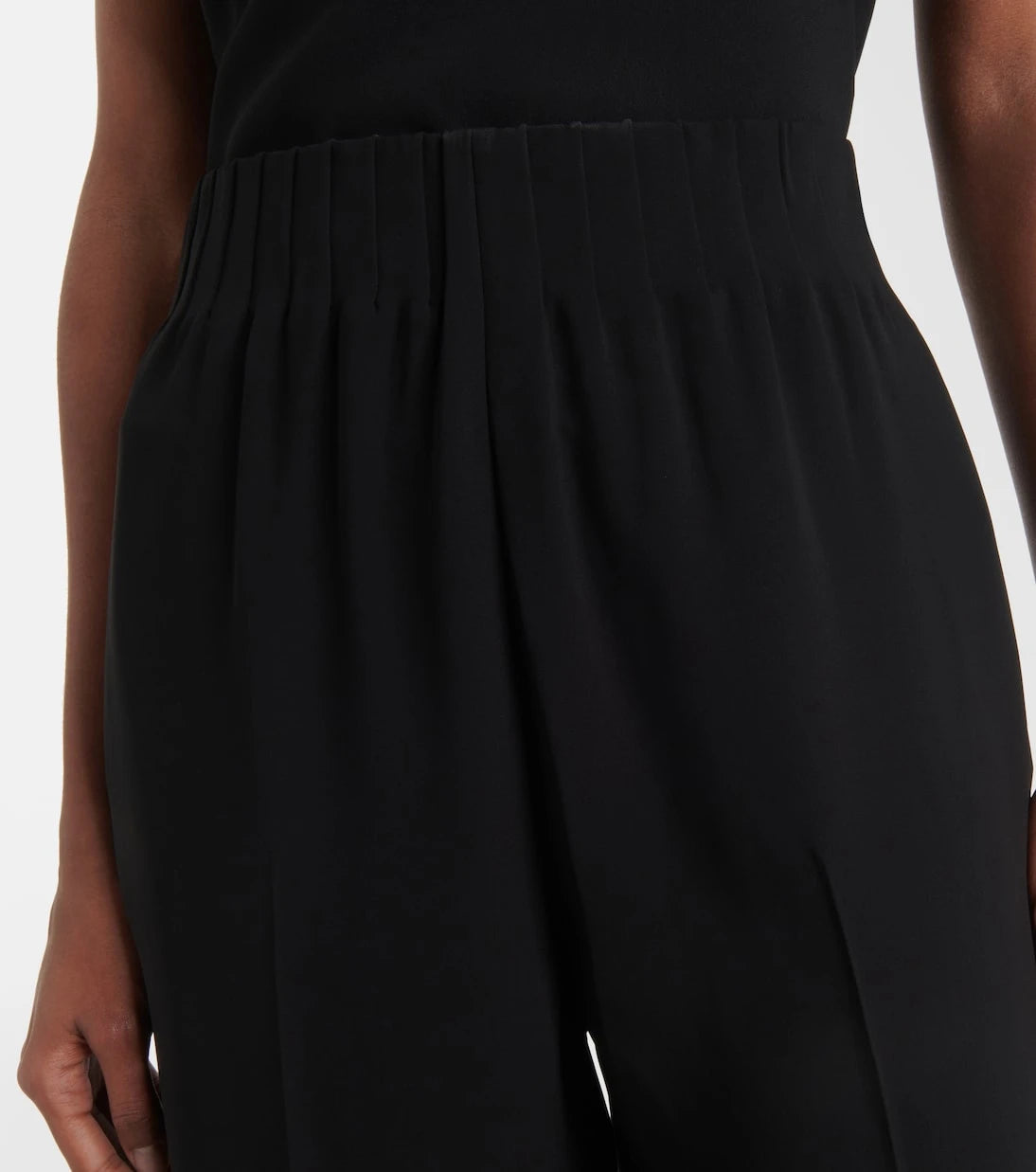 Fforme - Maud high-rise silk cady wide-leg pants