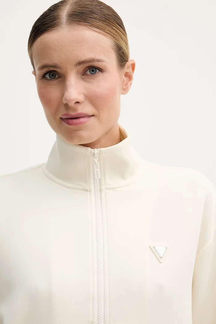 Guess Fermuarlı Kadın Modallı Sweatshirt OLYMPE