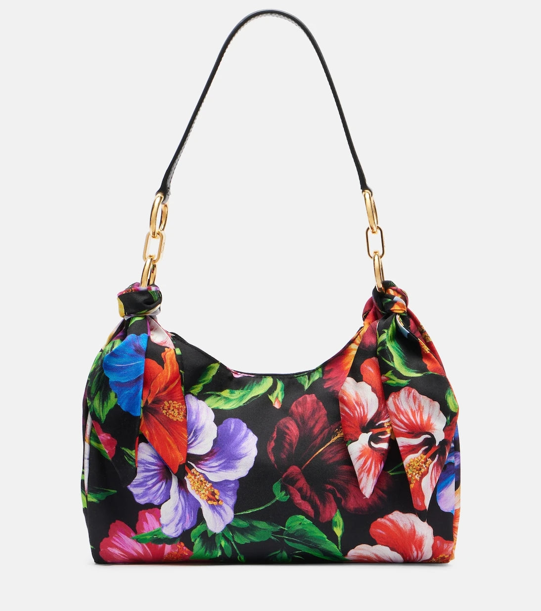 Dolce&Gabbana - Small floral satin shoulder bag