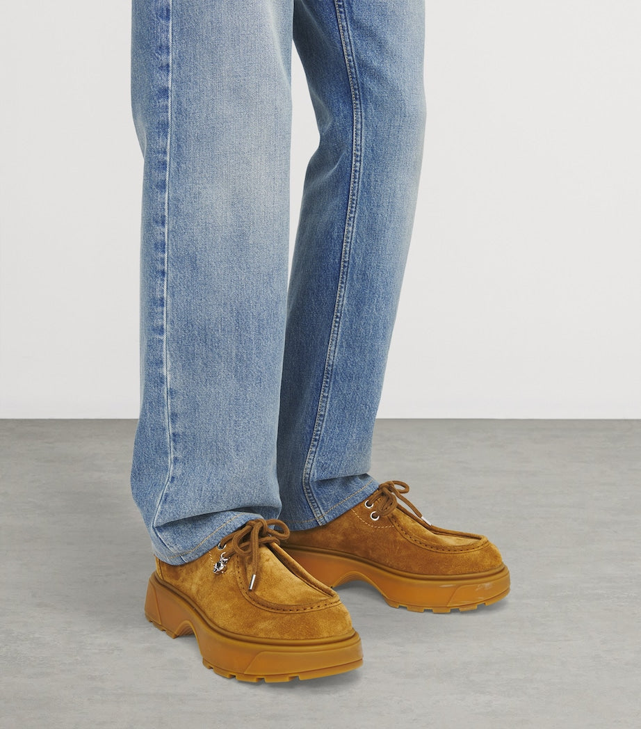 Suede Rover Derby Shoes