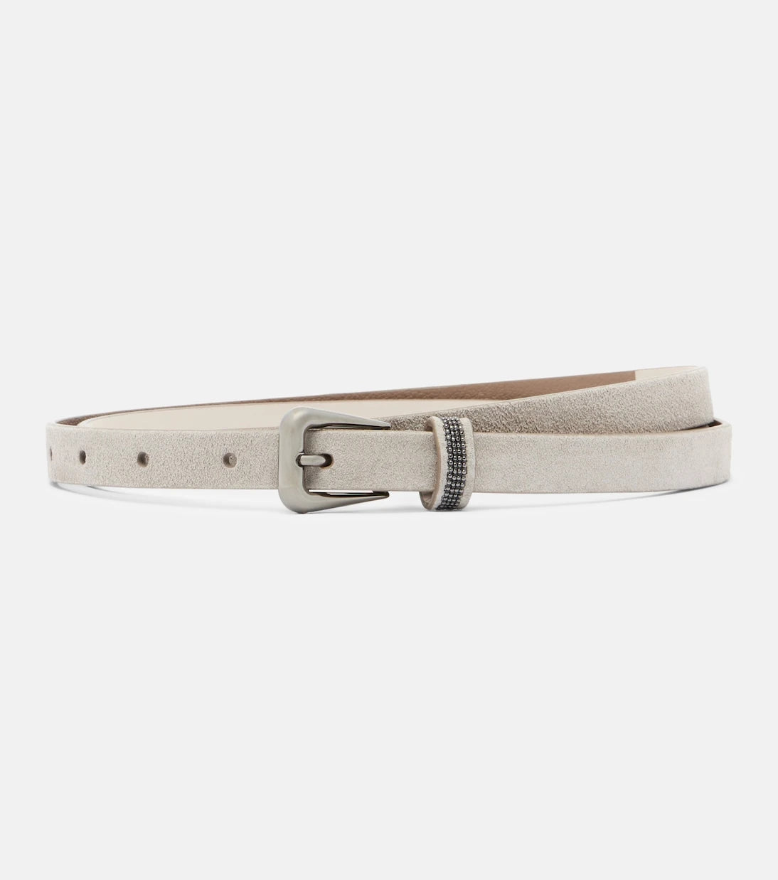 Brunello Cucinelli - Monili suede belt