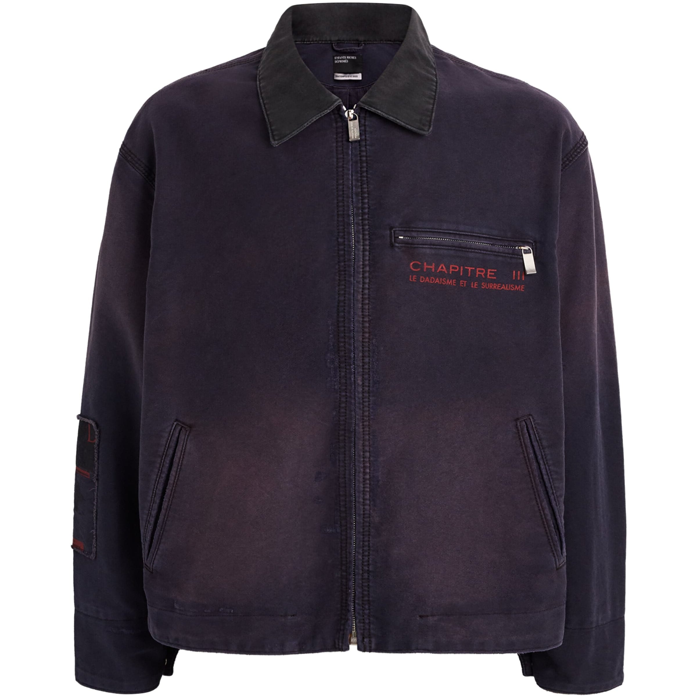 Purple Cotton Moleskin Chapter XII Work Jacket