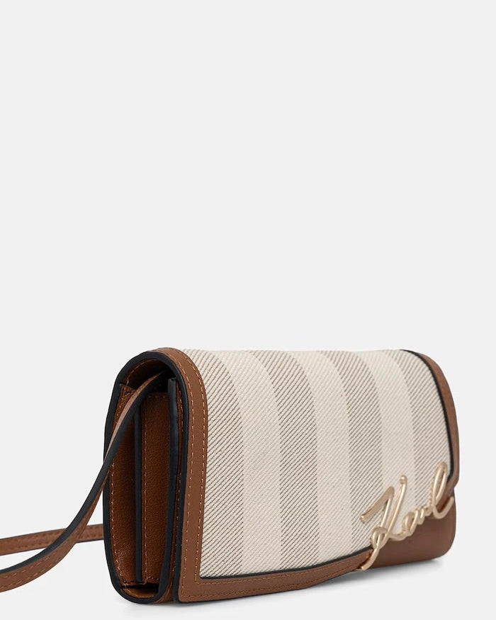 Karl Lagerfeld pamuk K/SIGNATURE kadın crossbody çanta