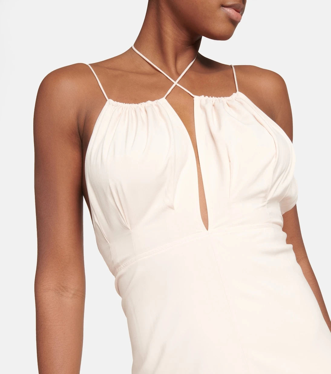 Toteme - Halterneck silk maxi dress