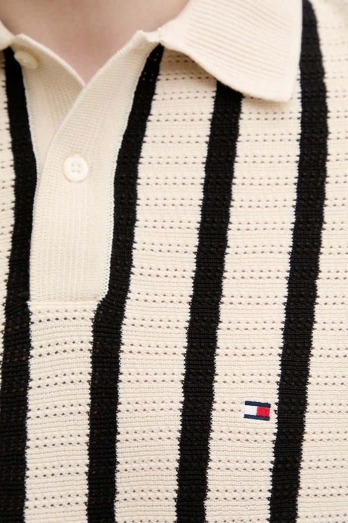 Tommy Hilfiger тениска с яка мъжка от памук