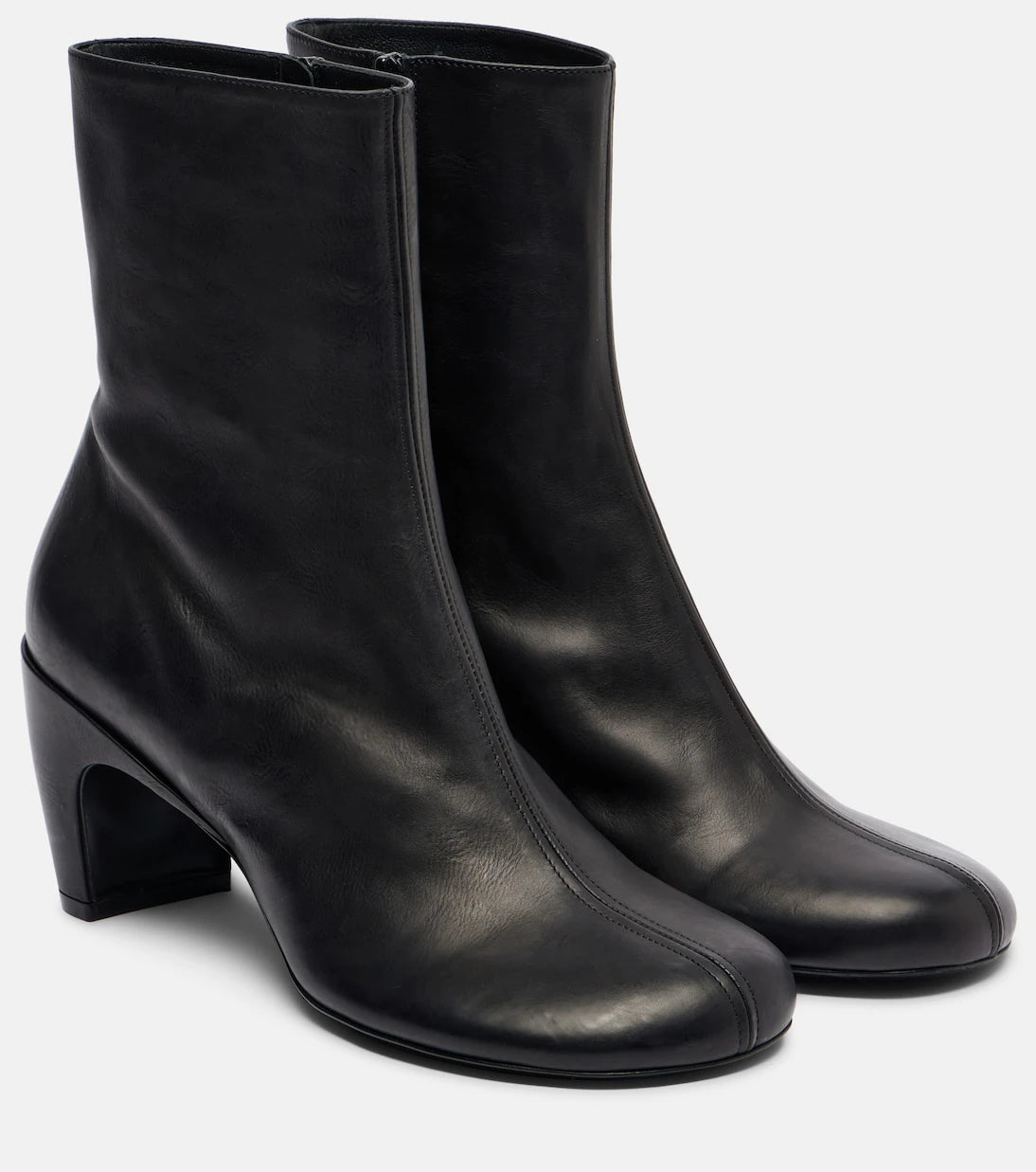 Dries Van Noten - 65 leather ankle boots