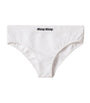 Miu Miu White Ribbed Seamless Briefs