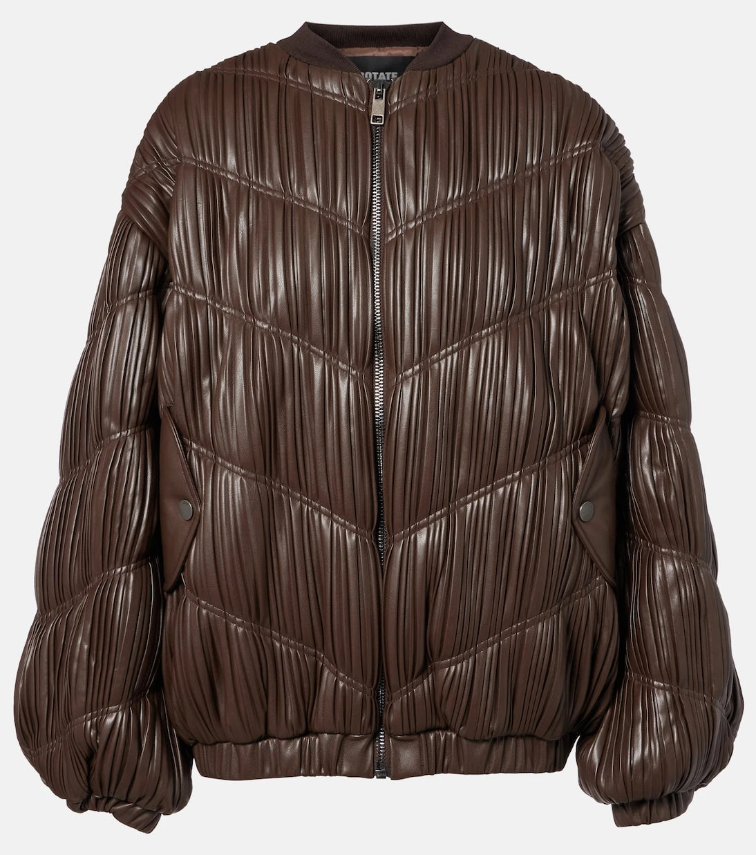Rotate - Pleated bomber jacket