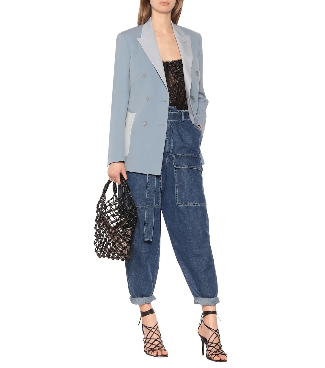 Stella McCartney - High-rise tapered jeans