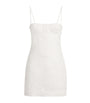 White Linen Alessandra Mini Dress