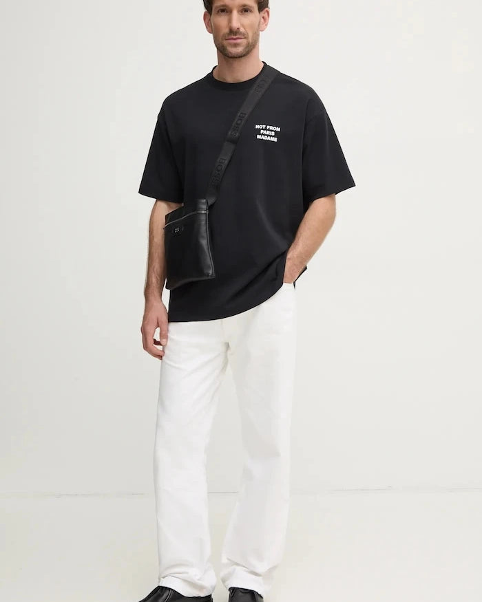 Pamuklu Tişört Drôle de Monsieur Le T-Shirt Slogan