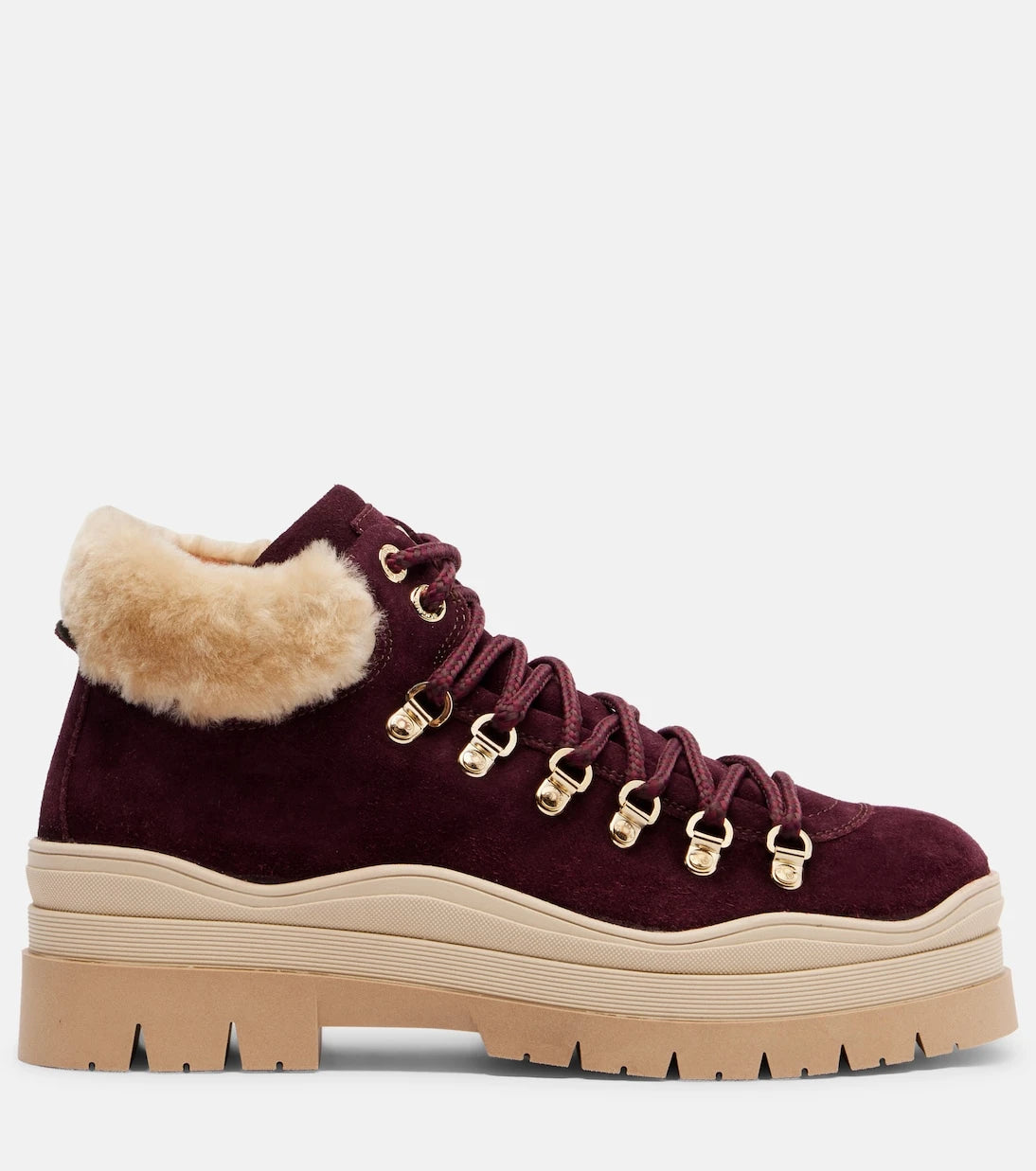 Bogner - Arosa shearling-lined suede lace-up boots